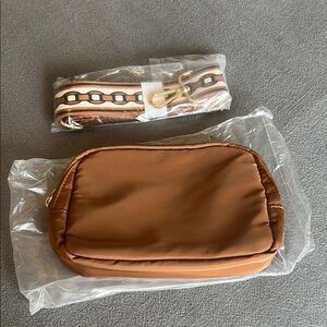 Brown Crossbody Bag with Strap